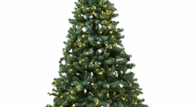 ASKE, kunstigt juletræ, PVC, 3 x 1,9 m m/LED lys