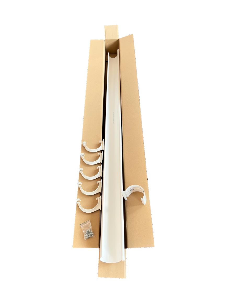 RODENA plast tagrende forlængersæt Hvid