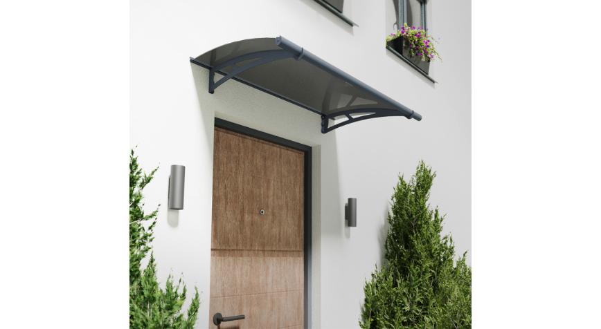 Dørbaldakin Aquila 1500, røgfarvet grå 