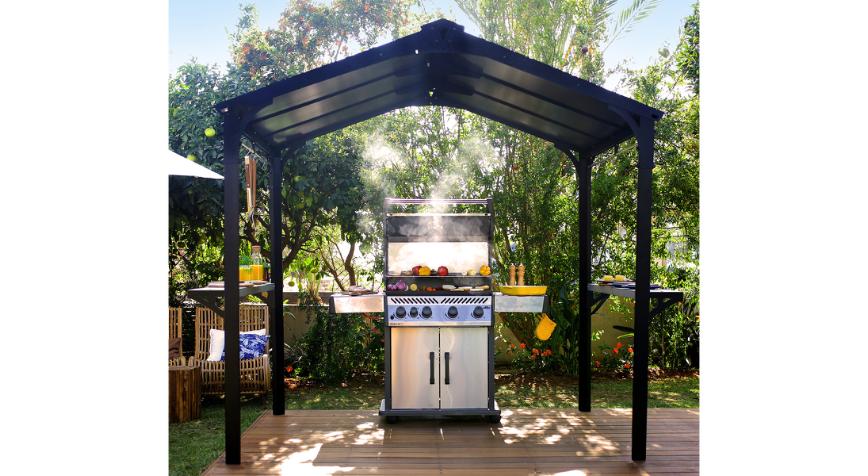 Grillpavillon, Austin 2400, antracitgrå 