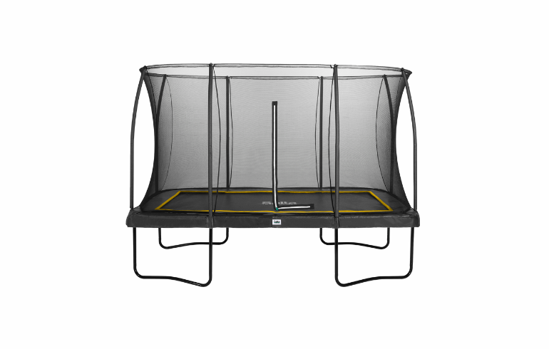 Trampolin Comfort, rektangulær, 366 x 244 cm, sort