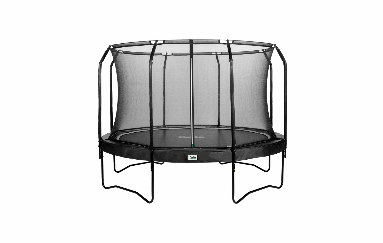 Trampolin Premium, Ø396 cm, inkl. sikkerhedsnet, sort