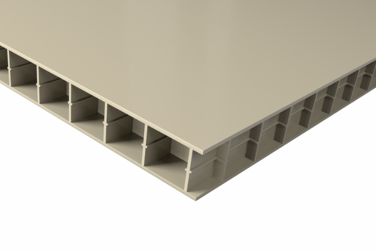 CubX P Plade, Grå, 1500mm x 2000mm x 57mm