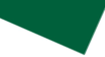 OROGLAS® plade, grøn, 2030mm x 3050mm x 3,0mm, LT 3%