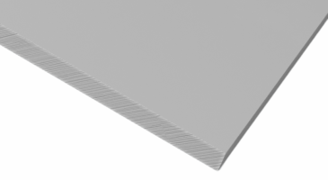 Polystyren plade, Grå mat/mat, 1006mm x 1406mm x 1,0mm