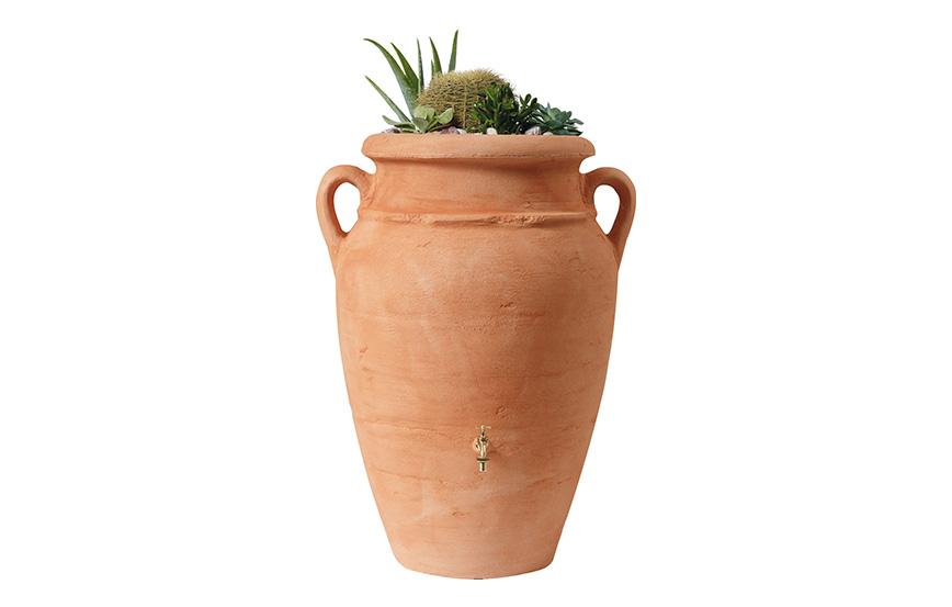 ANTIQUE REGNVANDSBEHOLDER TERRACOTTA 360 L