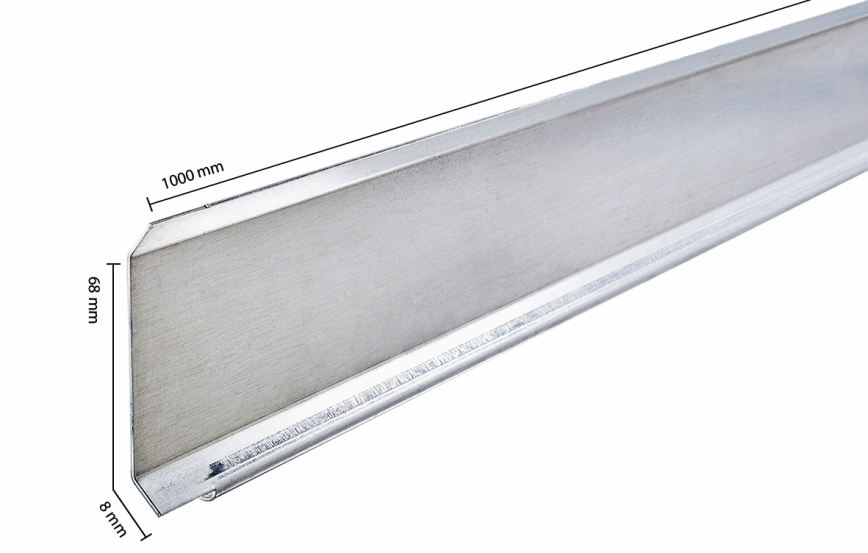 Alu fugeskinne 68x1000 mm