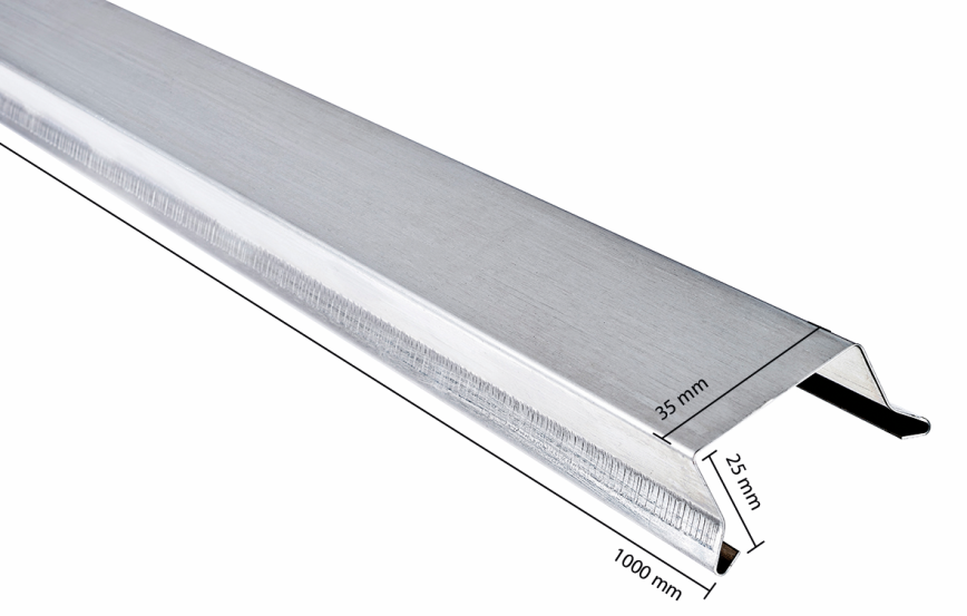 Alu sternkapsel 25x35x1000 mm