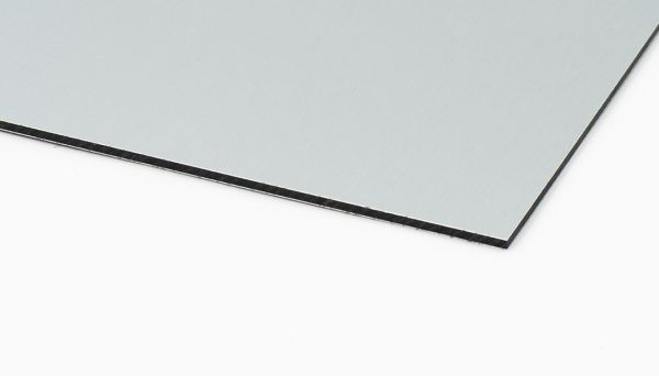 ALUPANEL® børstet aluminium/Sølv - 