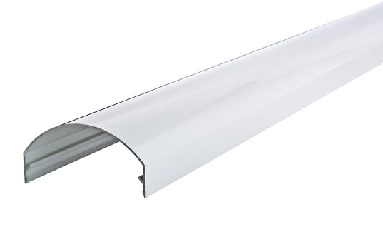 Hvid alu dækprofil 17,5 - 32,5 gr. 6000 mm - 