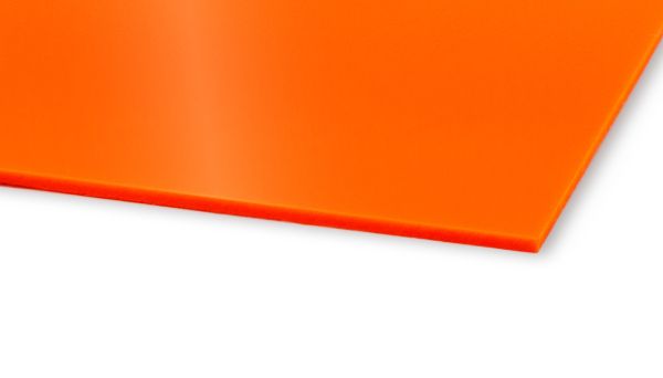 PLEXIGLAS® GS, Orange translucent, 2030mm x 3050mm x 3,0mm, LT 6% - 