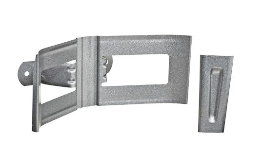 Rørholder til væg. Silver Metallic - 