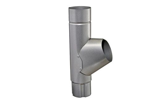 Grenrør 70° Ø 75 mm. Silver Metallic - 