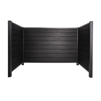 Komposit skraldeskjul, trælook, Pisa, 1210 x 1880 x 950 - 