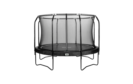 Trampolin Premium, Ø366 cm, inkl. sikkerhedsnet, sort - 