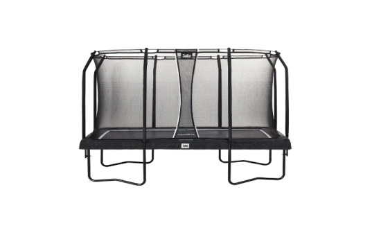 Trampolin Premium, rektangulær, 396 x 244 cm, inkl. sikkerhedsnet, sort - 