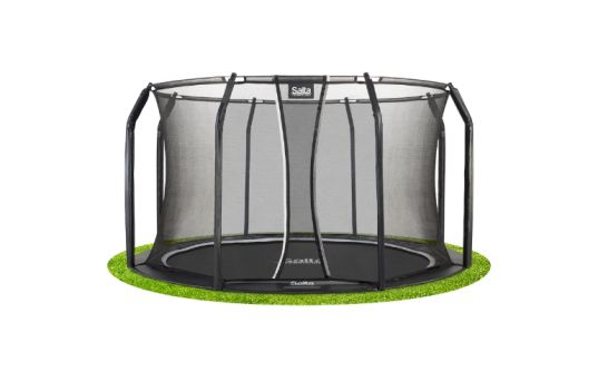 Trampolin Royal, Baseground, Ø366 cm, inkl. sikkerhedsnet, sort - 