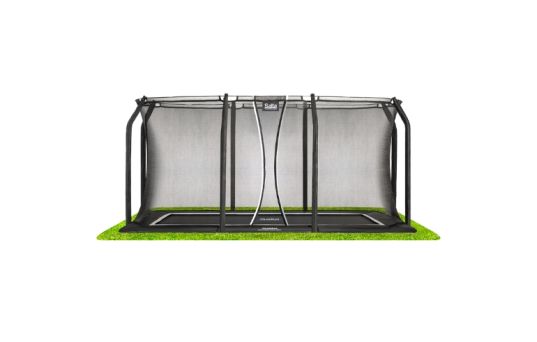Trampolin Royal, Baseground, 305 x 214 cm, inkl. net, sort - 