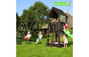 Leget&aring;rn Club, inkl. Climb modul, rutschebane, grundmalet sort