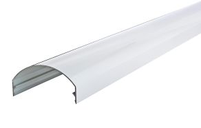 Hvid alu d&aelig;kprofil 17,5 - 32,5 gr. 6000 mm