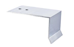 Alu stopbeslag til 25 mm, 80 mm