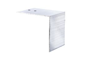 Alu stopbeslag til 55 mm, 80 mm