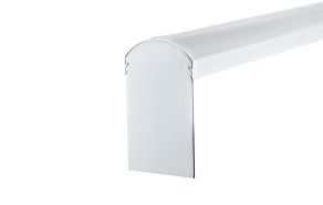 Hvid endekap til Rygningsprofil