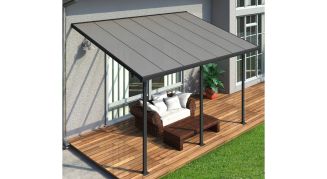 Terrasseoverd&aelig;kning, Feria 12,5 m2, antracitgr&aring;