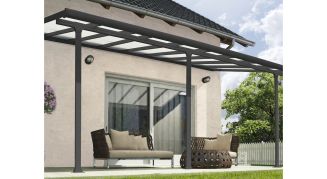 Terrasseoverd&aelig;kning, Feria 16,1 m2, antracitgr&aring;