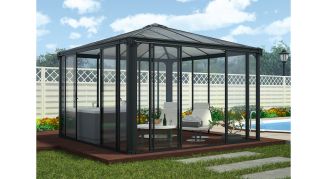 Pavillon lukket, Ledro 3000, antracitgr&aring;