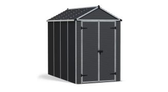 Skur, Rubicon 5,6 m2, m&oslash;rkegr&aring;