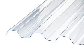 SUNLUX 2000PC trapezplade profil 76/18. Glasklar - 