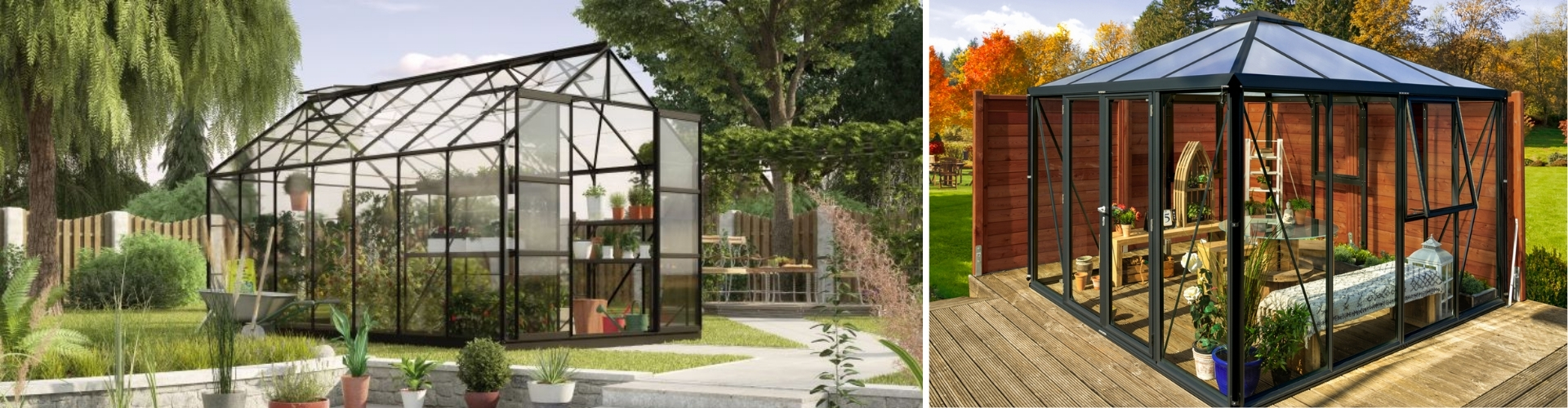 Brug dit nye drivhus som udestue eller orangeri